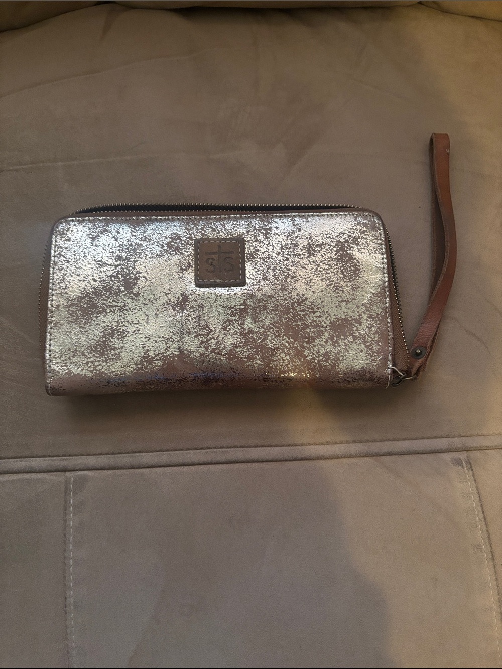 STS Gold Foil Leather Wallet